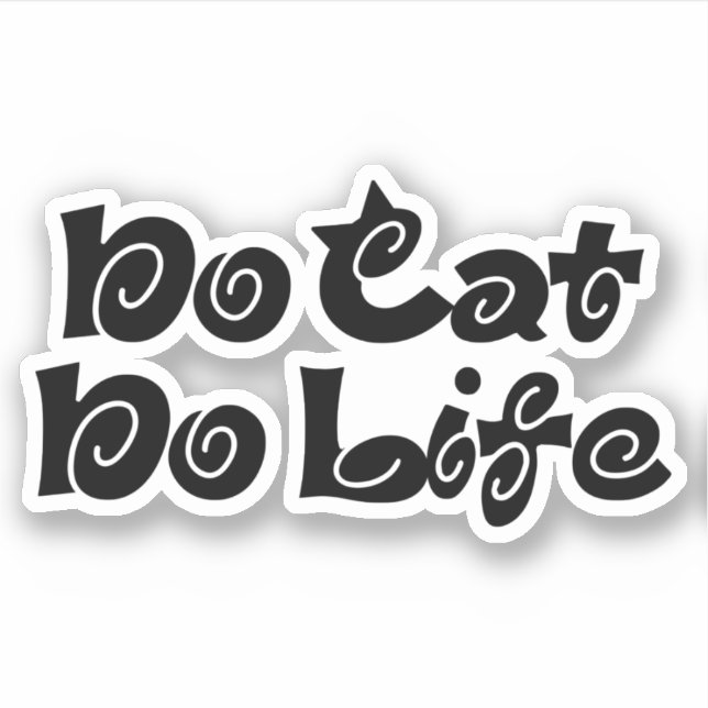 Adesivo Sem Gato Sem Vida (Frente)