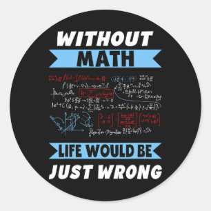 Adesivo Sem Geeks Matemáticos A Vida No Dia Da Pi Está Err
