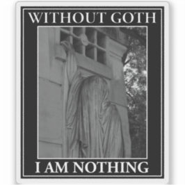 Adesivo Sem Gótico Eu Não Sou Nada