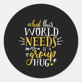 Adesivo Sem guerra de Hug do Grupo de Paz Mundial de Cotaç