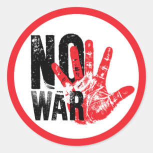 Adesivo SEM GUERRA! design radical para tempos radicais!