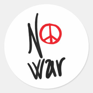 Adesivo Sem guerra - Designs Para O Movimento Pela Paz