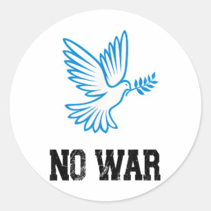Adesivo Sem guerra, Pomba De Paz, Anti-Guerra, Sem guerra