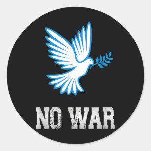 Adesivo Sem guerra, Pomba De Paz, Anti-Guerra, Sem guerra
