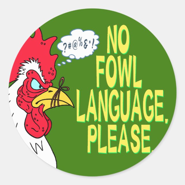 Adesivo Sem Idioma Fowl (Frente)