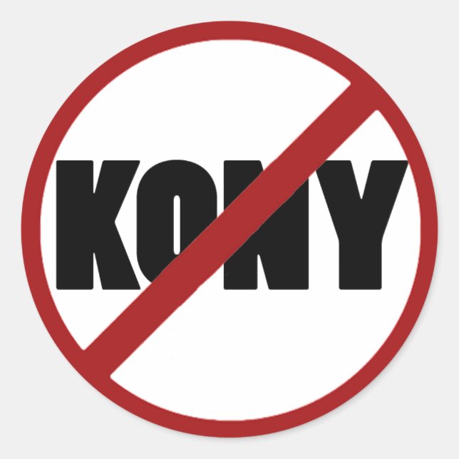 Adesivo Sem Kony Stickers (Frente)