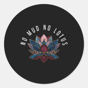 Adesivo Sem Lama Nenhuma Flor de Lótus Zen Budismo Budista