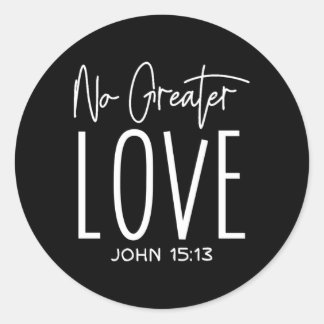 Adesivo Sem maior amor John 1513 Christian Cross Christia