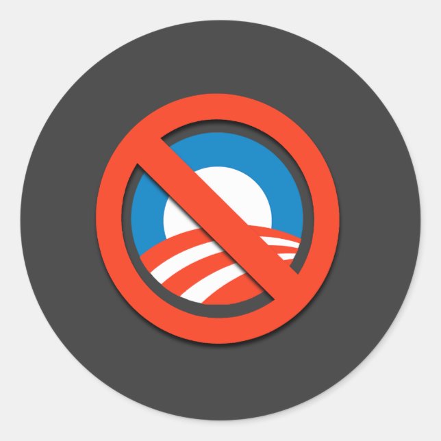 Adesivo SEM "O" / Sem Obama (Frente)