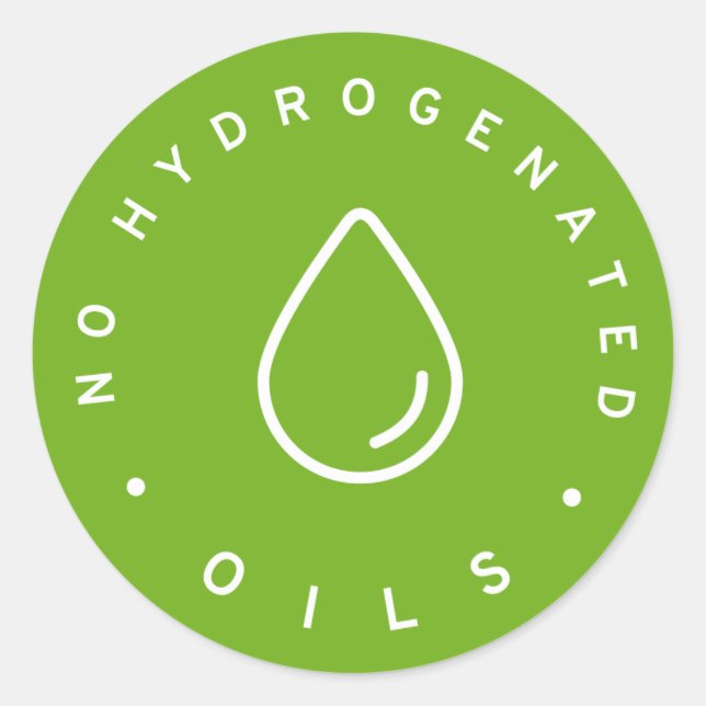 Adesivo Sem óleos hidrogenados (Frente)