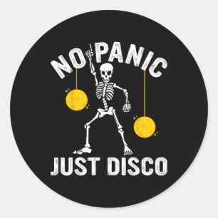 Adesivo Sem Pânico Apenas Disco Engraçado Gótico De Dança 