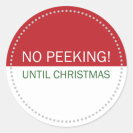 Adesivo Sem Pequim Até O Branco Vermelho Natal