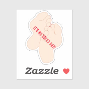 Adesivo Sem Pés do Dia do Meias