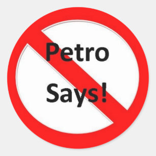 Adesivo Sem Petro Says