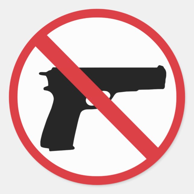 Adesivo Sem Pistolas (Frente)