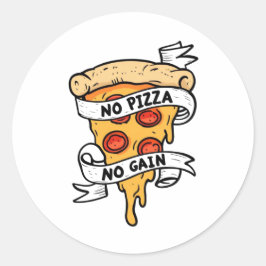 Adesivo Sem Pizza Sem Ganho