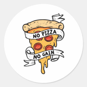 Adesivo Sem Pizza Sem Ganho