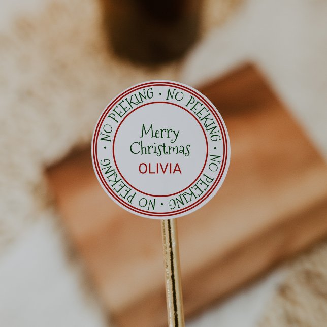 Adesivo Sem Presente de Natal em Pequim (Criador carregado)