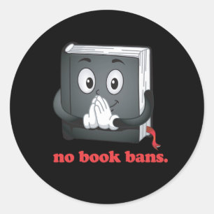 Adesivo Sem proibições de livros, por favor