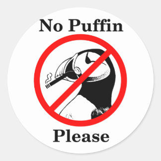 Adesivo Sem Puffin, por favor