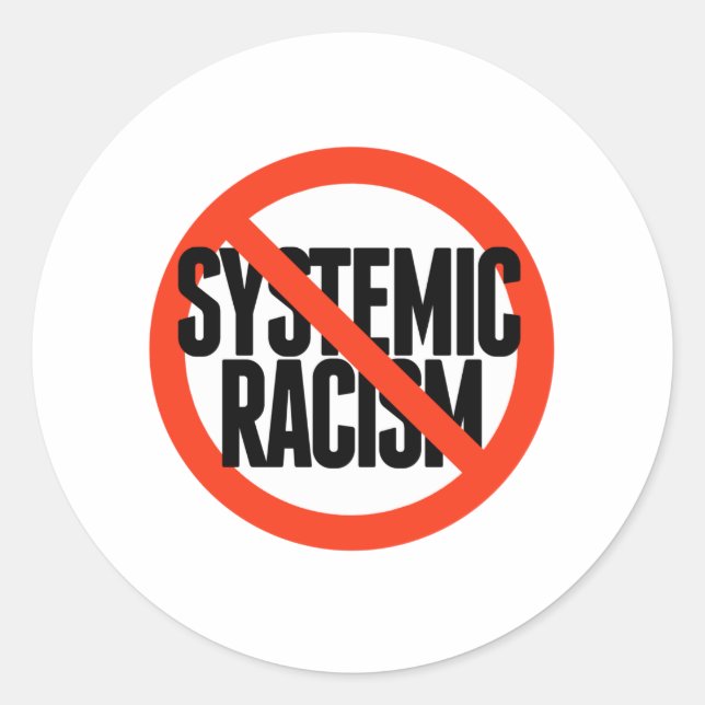 Adesivo Sem Racismo Sistêmico (Frente)