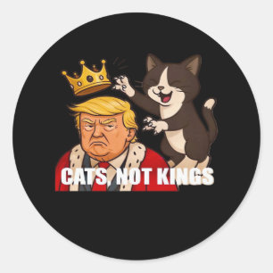 Adesivo Sem Reis Anti Gatos Divertido Estilo Clássico