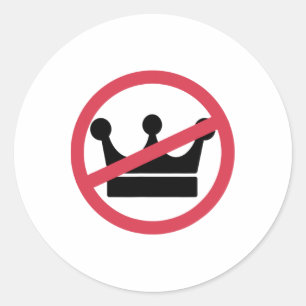 Adesivo Sem Reis Na América Pro Democracia Anti Monarquia 