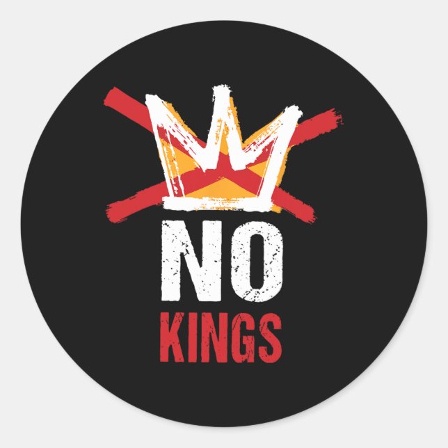 Adesivo Sem Reis Nos Estados Unidos Desde 1776 Anti Monarc (Frente)