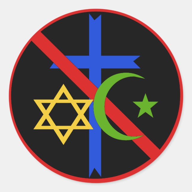 Adesivo Sem religião (Frente)