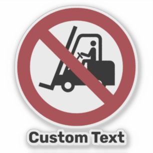 Adesivo Sem Sinal de Elevação do Fork