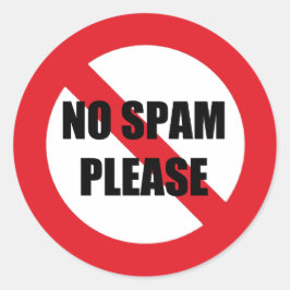 Adesivo Sem SPAM, por favor