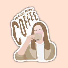 Adesivo Sem Talkie Antes Do Café
