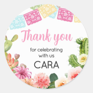 Adesivo Sem tempo para a Festa de aniversário Siesta Fiest