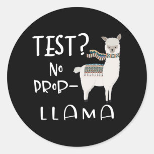 Adesivo - Sem Teste Prob-llama Professor Educador Engraçad
