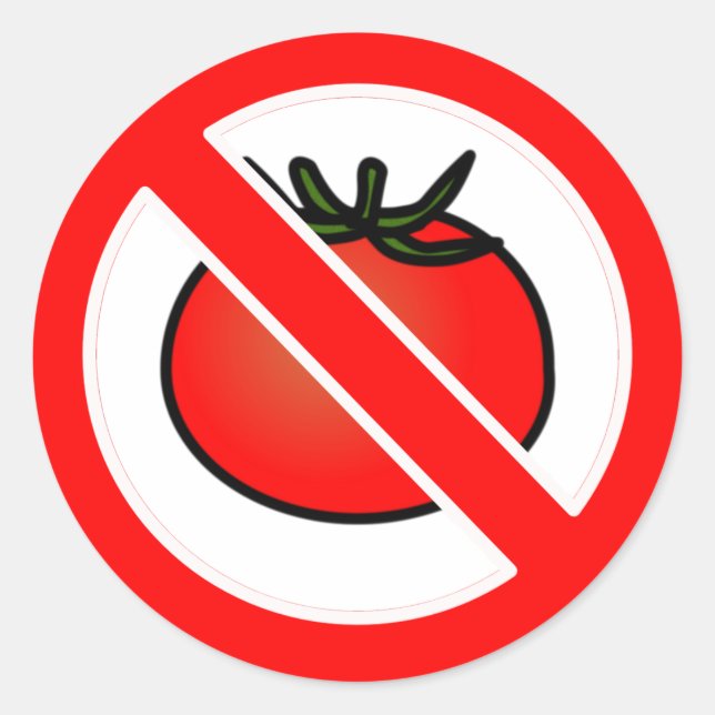 Adesivo Sem Tomates (Frente)