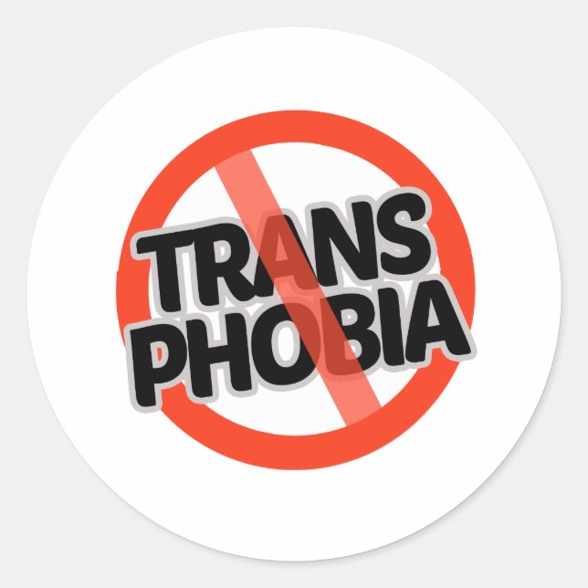 Adesivo Sem Transfobia (Frente)