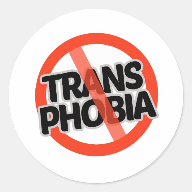 Adesivo Sem Transfobia (Frente)
