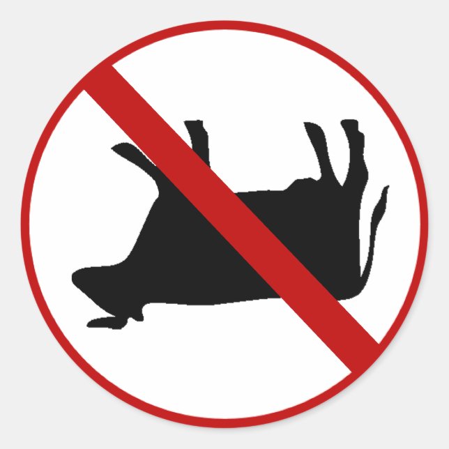 Adesivo SEM Vaca! (Frente)