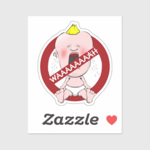 Adesivo Sem Vinheta de Bebês Chorosos