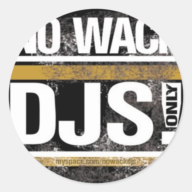 Adesivo Sem Wack DJs Round Sticker (Frente)