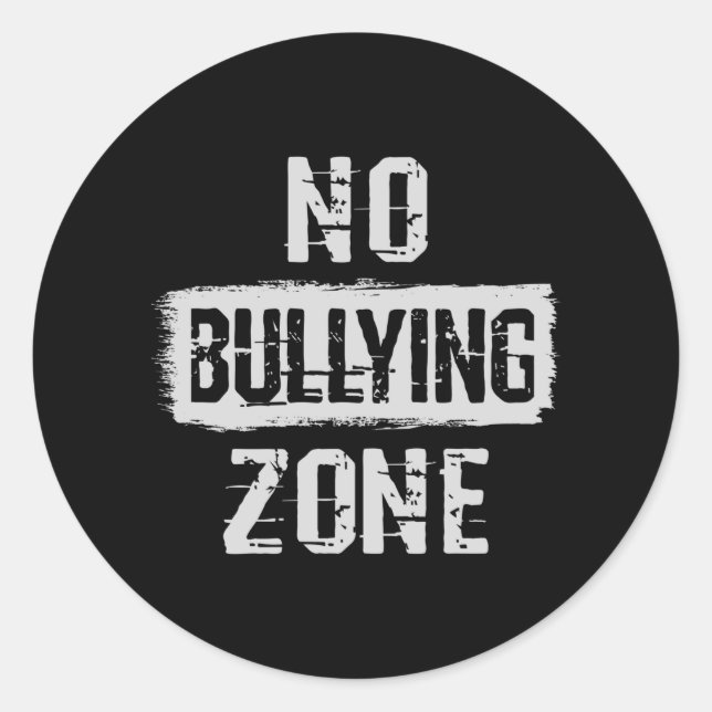 Adesivo Sem Zona de Bullying (Frente)