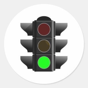 Adesivo Semáforo traffic leve verde green