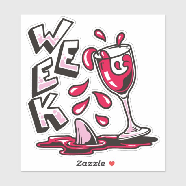 ADESIVO SEMANA DE DISFORIA DO TUBARÃO (Folha)