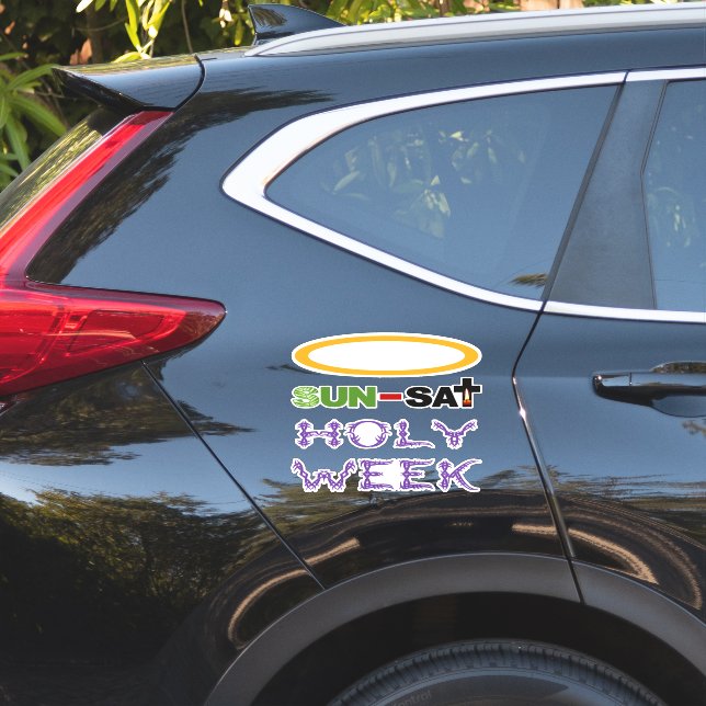 Adesivo Semana Santa (Domingo de Palma a Quinta Santa) (Lado do carro)