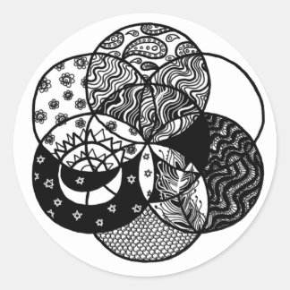 Adesivo Semente de Mandala Round Sticker