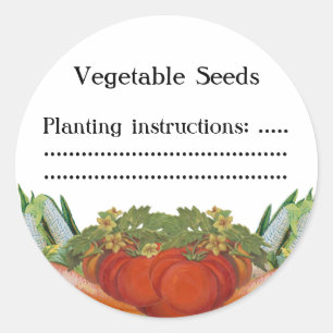 Adesivo Semente feita sob encomenda dos vegetais do