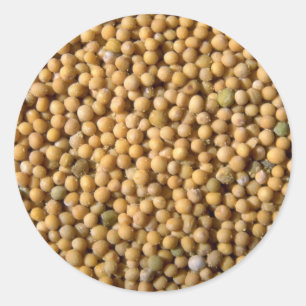 Adesivo Sementes de mostarda amarelas