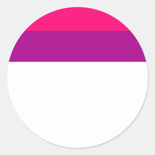 Adesivo Semi Bisexual Pride Flag  (Frente)