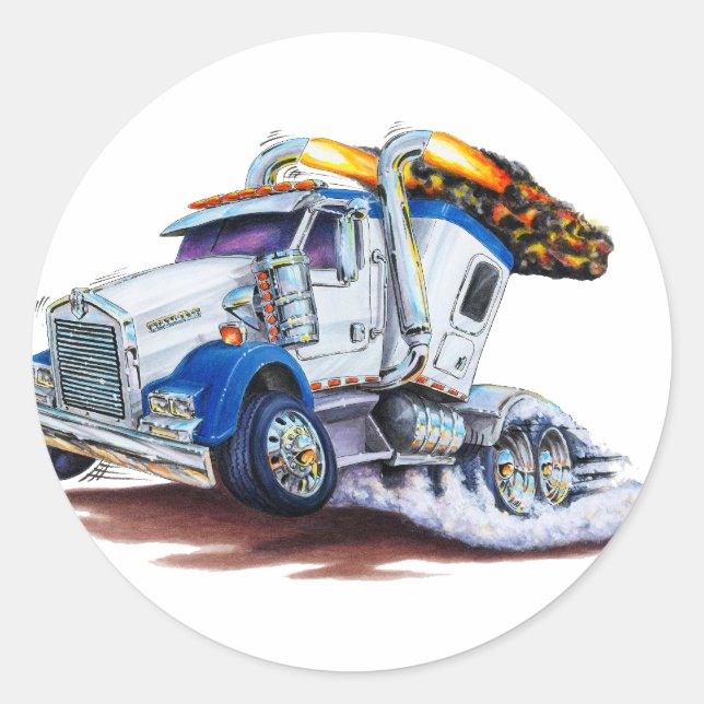 Adesivo Semi Truck com Sleepercab (Frente)