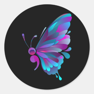 Adesivo Semicolon Butterfly Tatuagem Mental Semicolon